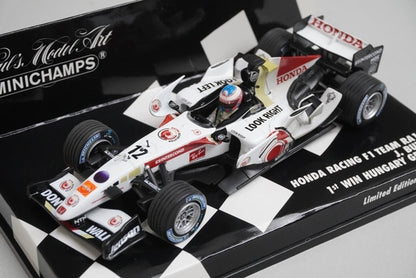 1:43 MINICHAMPS 400060412 Honda Racing RA106 Hungarian GP 2006 #12 J. Button model car
