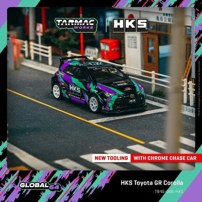 [ Pre-order ] T64G-066-HKS Tarmac Works 1:64 Toyota HKS Toyota GR Corolla