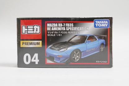1:61 Tomica Premium 04 Mazda RX-7 FD3S RE Amemiya Specification model car