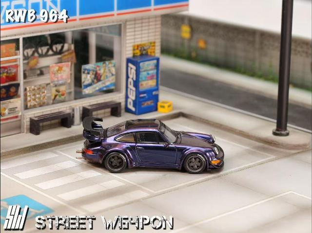 [ Pre-order ] SW Street Weapon 1:64 RWB 964 Wide-Body Modified Modified Chameleon Purple