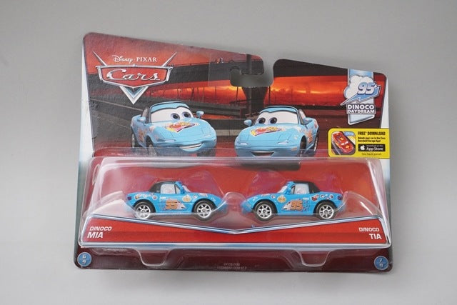 Mattel DKV58 Cars DINOCO Mia and Tia 2-Car Set Blister Pack model car