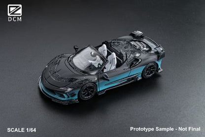 [ Pre-order ] DCM 1:64 Mansory SF90 F9XX Black Blue Gradient Roadster