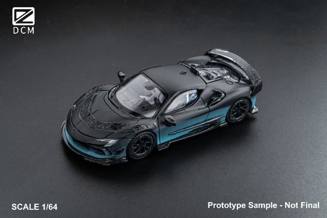 [ Pre-order ] DCM 1:64 Mansory SF90 F9XX Black Blue Gradient Coupe