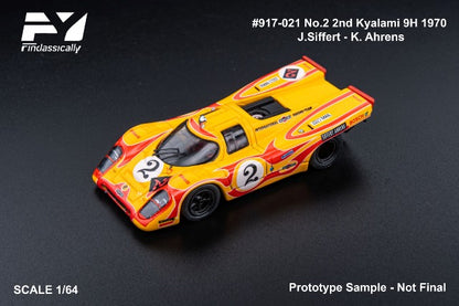 [ Pre-order ] FY64098 Finclassically 1:64 917K #2 Yellow 2nd Kyalami 9H 1970 J.Siffert K.Ahrens