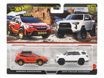 JBK98-9866 Hot Wheels Premium 2-Pack Subaru Crosstrek / 2018 Toyota 4Runner