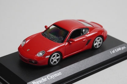 1:64 MINICHAMPS 640065620 Porsche Cayman Red model car