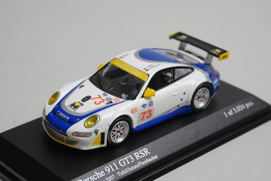 1:64 MINICHAMPS 640076473 Porsche 911 GT3 RSR Sebring 2007 #73 model car