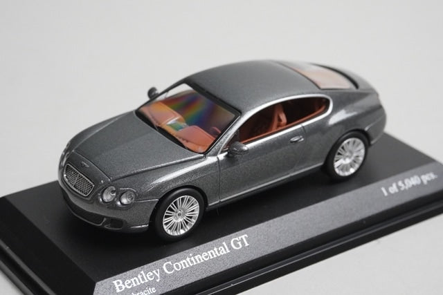 1:64 MINICHAMPS 640139600 Bentley Continental GT Grey Metallic model car