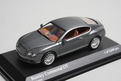 1:64 MINICHAMPS 640139600 Bentley Continental GT Grey Metallic model car