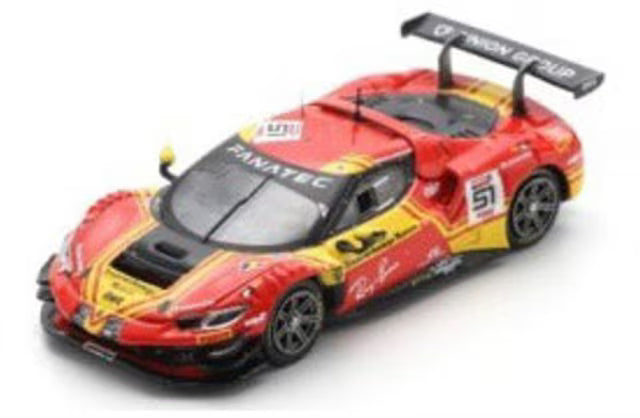 [ Pre-order ] LS64015 LOOKSMART 1:64 Ferrari 296 GT3 AF Corse - Francorchamps Motors 2nd 24H Spa 2024 #51 A. Rovera - D. Rigon - A. Pierre Guidi