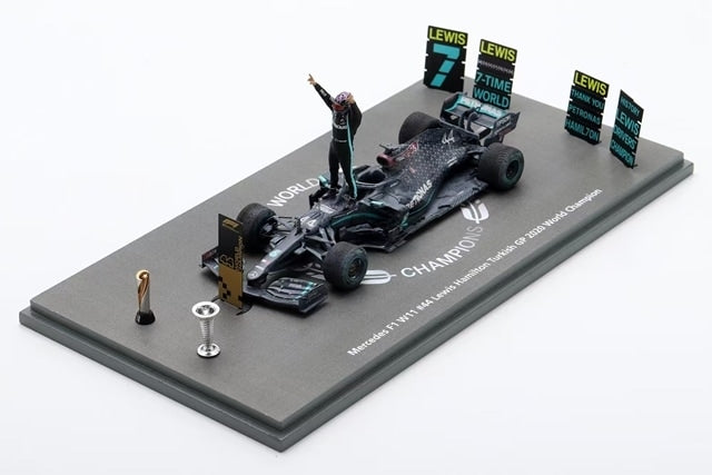 SP614 Spark 1:43 Mercedes F1 W11 Türkiye Turkish GP 2020 World Champion Dirty Ver #44 L.Hamilton LP2000 Special Order