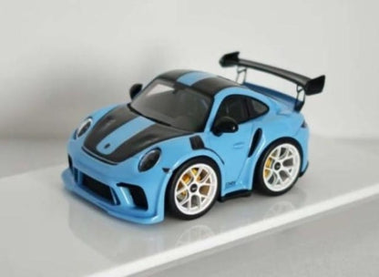 MINICRAFISMAN 1:64 911 gt3rs Egg Car Miami Blue model car