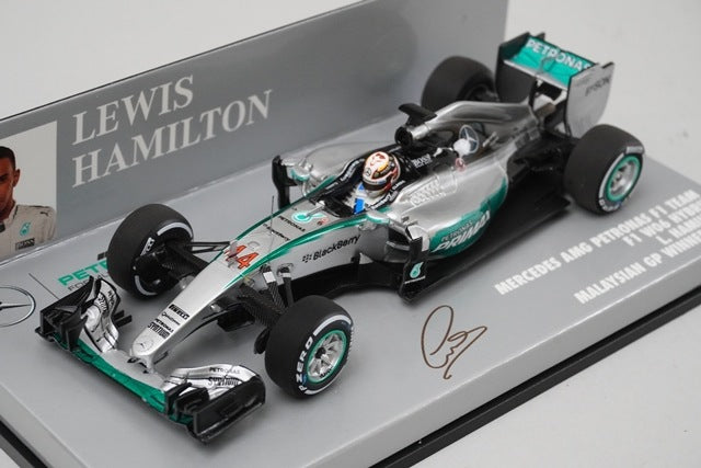 1:43 MINICHAMPS 417150044 Mercedes-AMG Petronas W06 Malaysia 2015 #44 model car