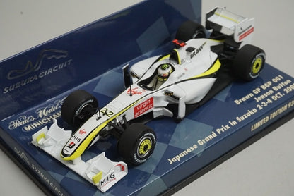 1:43 MINICHAMPS 403090822 Suzuka Circuit Custom Brown GP Japanese GP Suzuka 2009 #22 model car