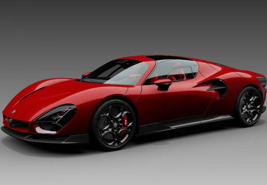 P18264B BBR 1:18 Alfa Romeo 33 Stradale Rosso Alfa (Comes with clear display case)