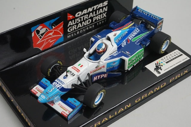 1:43 MINICHAMPS 433960003 Qantas Benetton Australian GP 1997 #3 model car