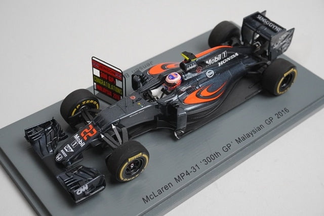 1:43 Spark S5024 McLaren Honda MP4-31 Malaysian GP 2016 #22 model car