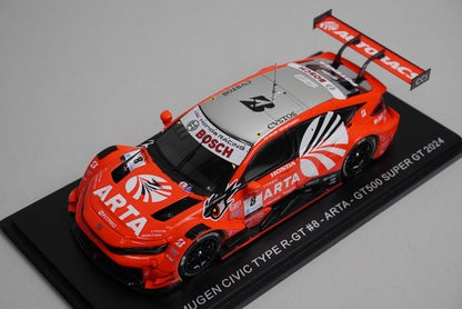 1:43 Spark SGT151 Honda ARTA Mugen Civic Type R-GT Super GT GT500 2024 #8 model car