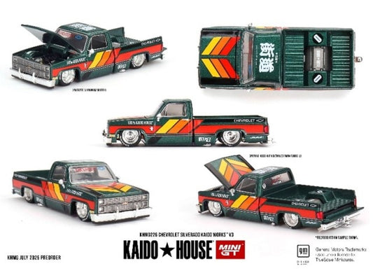[ Pre-order ] KHMG226 TSM MINI-GT 1:64 Chevrolet Silverado KAIDO WORKS V3 (Left-Hand Drive)