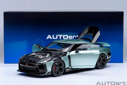 77512 AUTOart 1:18 Nissan GT-R50 by ITALDESIGN Metallic Green Black model car