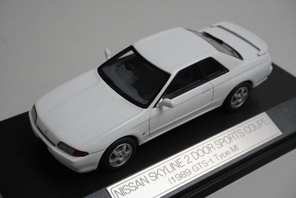 1:43 Hi-Story HS022 Nissan Skyline Sports Coupe GTS-t Type M 1989 Crystal White model car