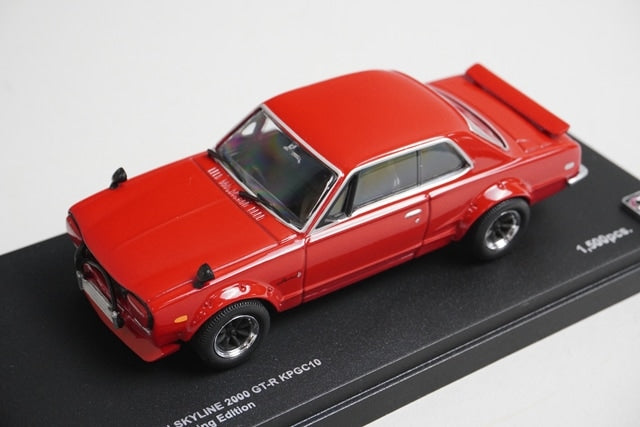 1:43 KYOSHO 03026DR BrandNumber Custom Nissan Skyline 2000 GT-R KPGC10 Red model car