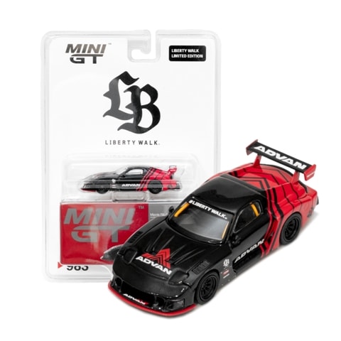 MC198-AD TSM MINI-GT 1:64 Mazda RX-7 LB-Super Silhouette ADVAN RHD *LBWK exclusive blister pack