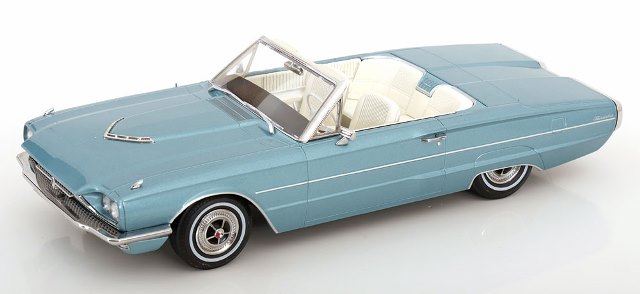 [ Pre-order ] KKDC181341 KK Scale 1:18 Ford Thunderbird Convertible 1966 Light Blue Metallic