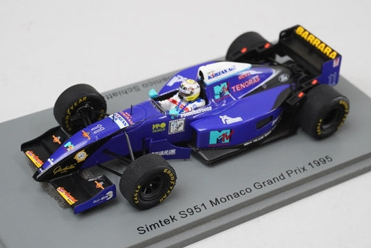 1:43 SPARK S6966 Simtec S951 Monaco GP 1995 #11 D. Scatterella model car