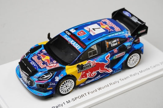 1:43 SPARK S6715 Ford Puma M-Sport World Rally Team Monte Carlo Rally 2023 #7 P-L.Roubaix / N.Gillesoul model car