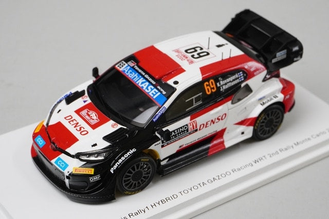 1:43 SPARK S6720 Toyota GR Yaris Rally 1 Hybrid Gazoo Racing WRT 2nd 2023 #69 K.Rovanper / J.Haluttunen model car