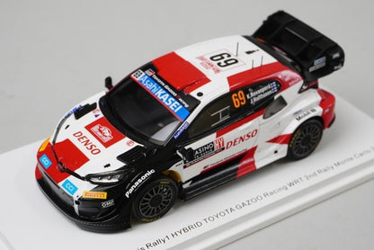1:43 SPARK S6720 Toyota GR Yaris Rally 1 Hybrid Gazoo Racing WRT 2nd 2023 #69 K.Rovanper / J.Haluttunen model car