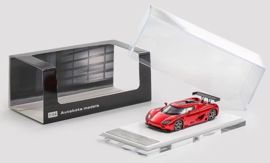 Autobots Models 1:64 Koenigsegg CCGT Transparent Red
