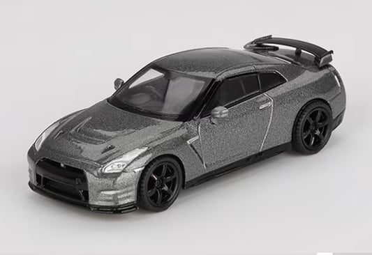 MGT01089-BL TSM MINI-GT 1:64 Nissan GT-R Nismo 2013 R35 CRS Version Dark Metallic Gray (Right-hand drive) *Blister packaging