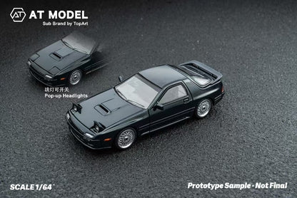 AT64007 AT MODEL 1:64 Mazda RX7 FC3S Infini Dark Green Blister Packaging model car