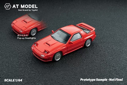 AT64009 AT MODEL 1:64 Mazda RX7 FC3S Infini Red Blister Packaging model car