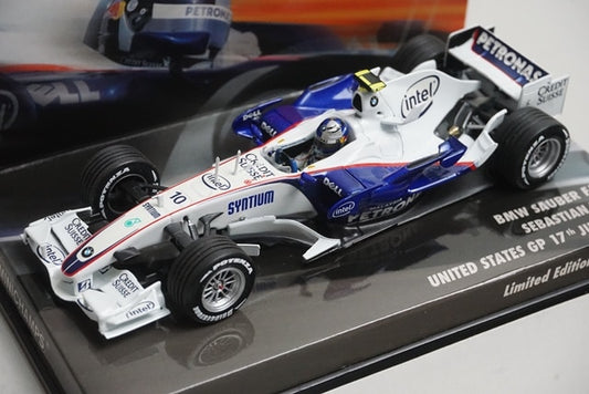 1:43 MINICHAMPS 413070110 BMW Sauber F1.07 US GP 2007 #10 model car