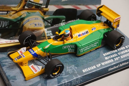 1:43 MINICHAMPS 447920019 Benetton Ford B192 Belgian Grand Prix 1992 #19 model car