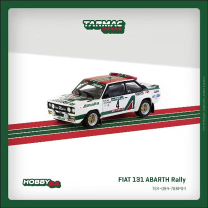 T64-094-78RP04 Tarmac Works 1:64 Abarth FIAT 131 Rally Rallye de Portugal Vinho do Porto 1978 Winner Markku Alen Ilkka Kivimaki