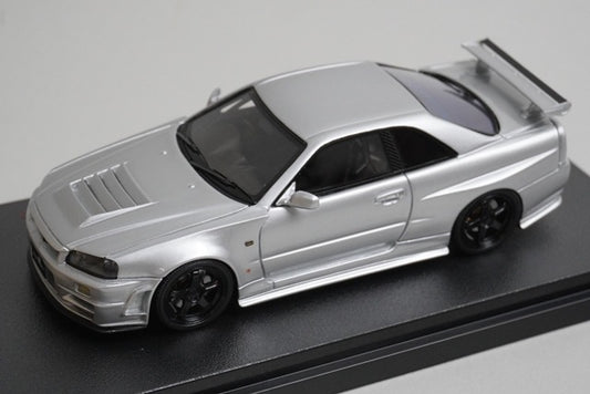 1:43 HPI 8851 Hobby Japan Custom Nissan NISMO R34 Z-tune Proto Original Silver model car
