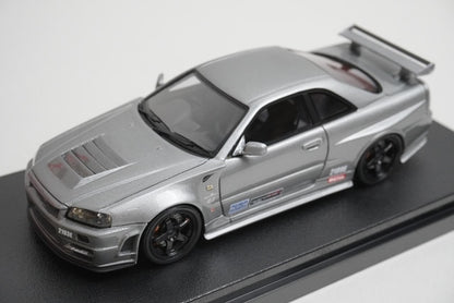 1:43 HPI 8392 Mirage Shinjuku Toy Carnival custom Nissan NISMO Omori Factory CRS Silver model car