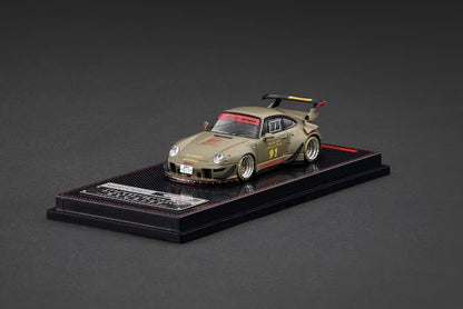 IG3873 ignition model 1:64 RWB 993 Matte Green