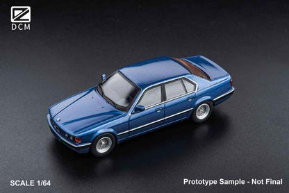 [ Pre-order ] DCM 1:64 BMW E32 7 Series Sedan Alpina Blue
