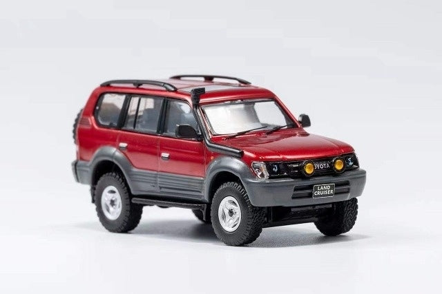 KS-015-116 GCD Gaincorp Products 1:64 Toyota Land Cruiser Prado 90 Burgundy RHD model car