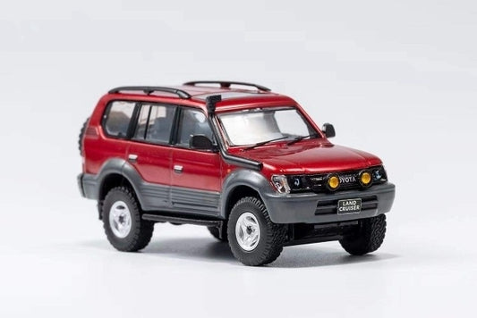 KS-015-116 GCD Gaincorp Products 1:64 Toyota Land Cruiser Prado 90 Burgundy RHD model car