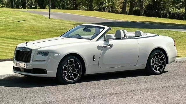 HHJL230702DB HH model 1:18 scale RR Rolls Royce Dawn Black Badge convertible Pearl White model car