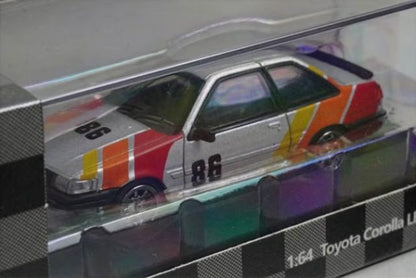 LL-009-28 DCT 1:64 Toyota Corolla Levin AE86 TRD RHD