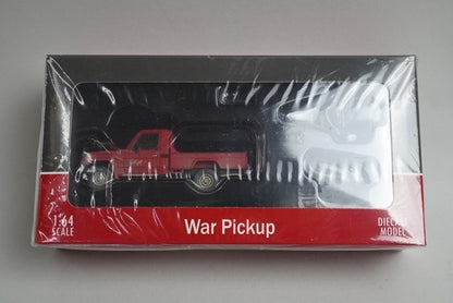 HF64-AP-07 HOBBY FANS HF 1:64 Armed Pickup Truck Red Dirt Ver. with Weapons & Towing model car