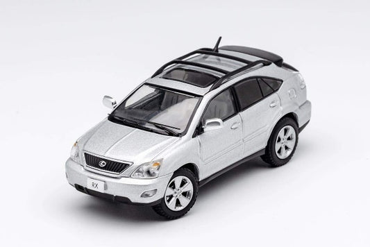 KS-035-278 GCD Gaincorp Products 1:64 Toyota Lexus RX300 Silver with Surfboard (Random Pattern)