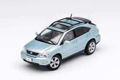 KS-035-277 GCD Gaincorp Products 1:64 Toyota Lexus RX300 Silver Blue with Surfboard (Random Pattern)